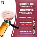 Boina Pirulito Lã SV com Iterface - 5,5"​ Corte Pesado - LINCOLN - Image 2