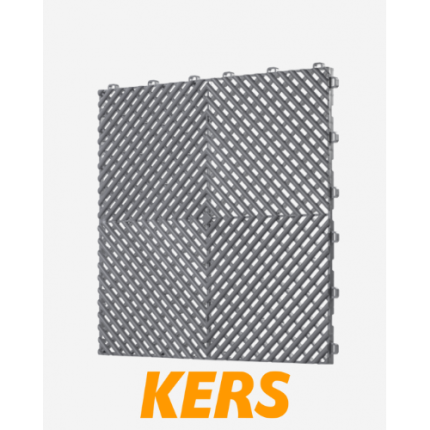 PISO KERS SAIFU 40X40 - CINZA PP100%