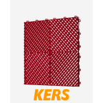 PISO KERS SAIFU 40X40 - VERMELHO PP100%