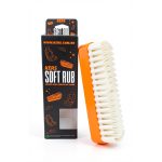 Escova limpeza couro automóvel Soft Rub KERS com cerdas de silicone ultra macias para limpeza segura de bancos e interiores em couro.