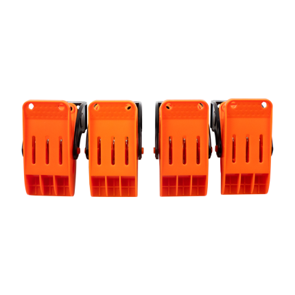 Kit Clips para Tapete KERS com 4 unidades para fixação segura de tapetes automóveis durante lavagem e detalhe automóvel.