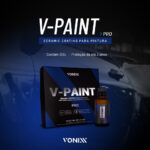 Imagem promocional do V-Paint Pro VONIXX, ceramic coating para pintura automóvel com SiO2 e proteção até 3 anos